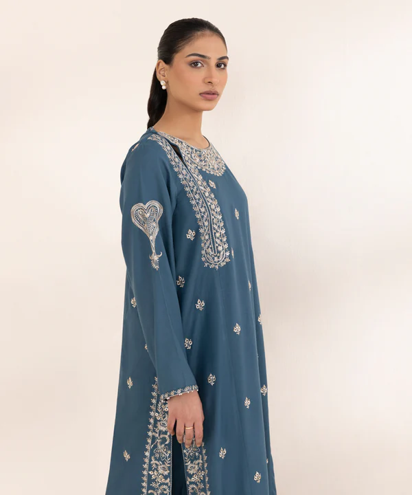 Embroidered Raw Silk Shirt - Image 5